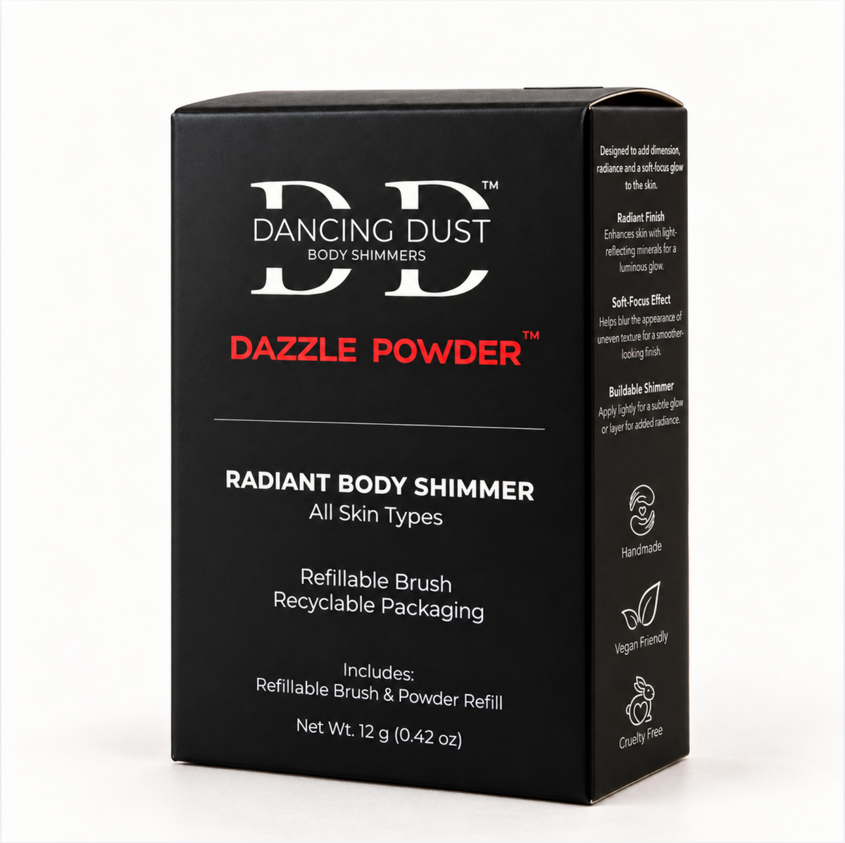 Dazzle Body Shimmer Powder + Refillable Brush