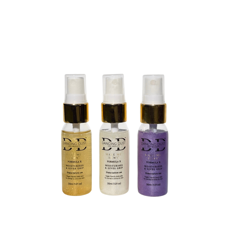 Make Me Dewy - Body pole dance grip aid - Normal to extra dry skin - Trio Pack 3x 30ml