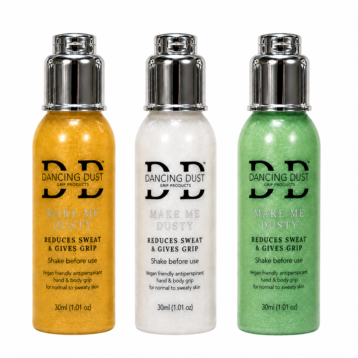 Make Me Dusty - Antiperspirant hand & body grip - Trio pack 3 x 30ml