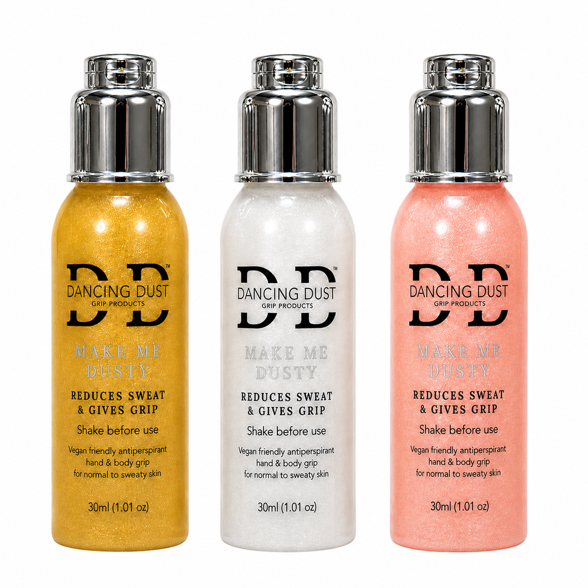 Make Me Dusty - Antiperspirant hand & body grip - Trio pack 3 x 30ml